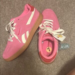 Reebok Pink and White Athletic Shoes